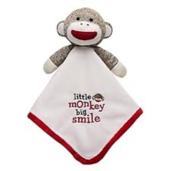 Baby Starters Sock Monkey Snuggle Buddy Security Blanket Lovey - Picture 1 of 11